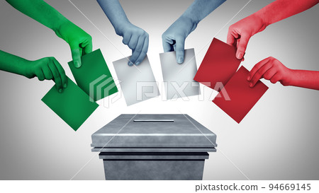 Italian People Voting 94669145