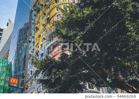23 Sept 2022 the Hong Kong crowded building at wan chai 23 Sept 2022 the Hong Kong crowded building at wan chai 94669269