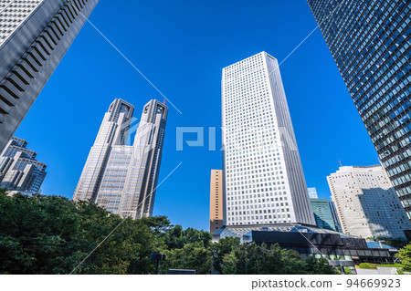 Tokyo cityscape in Japan Shinjuku subcenter. Overlooking the Tokyo Metropolitan Government Building and Shinjuku Nomura Building…=September 26 Tokyo cityscape in Japan Shinjuku subcenter. Overlooking the Tokyo Metropolitan Government Building and Shinjuku Nomura Building…=September 26 94669923