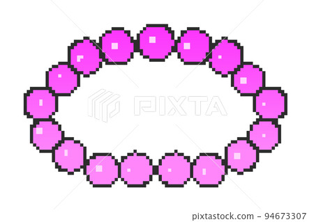 Dot painting beads (pink) 94673307