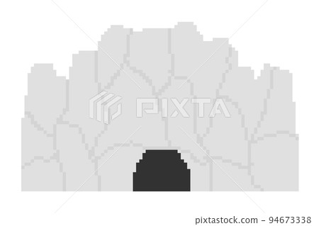 pixelated ore cave 94673338