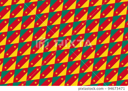 Simple geometric pattern in the colors of the national flag of Cameroon Simple geometric pattern in the colors of the national flag of Cameroon 94673471