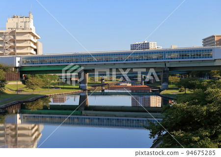 Old Nakagawa and Higashi-Ojima Station on the Toei Shinjuku Line Old Nakagawa and Higashi-Ojima Station on the Toei Shinjuku Line 94675285