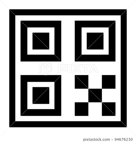 qr code icon - Stock Illustration [94676230] - PIXTA