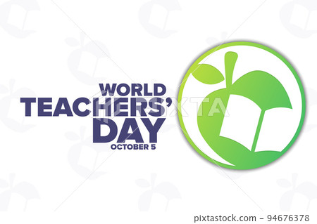 World Teachers Day. October 5. Holiday concept. Template for background, banner, card, poster with World Teachers Day. October 5. Holiday concept. Template for background, banner, card, poster with 94676378