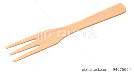 Wooden spoon or kitchen utensils on white background. 94676604