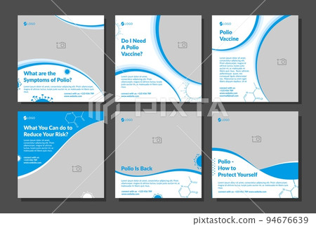 Poster template set, vector illustration 94676639