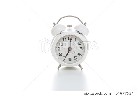 Bell clock white background Bell clock white background 94677534