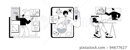 Personalised learning abstract concept vector illustration set. Online math and science tutoring, online workshop, homeschooling, educational platform, video lessons, master class abstract metaphor. Personalised learning abstract concept vector illustration set. Online math and science tutoring, online workshop, homeschooling, educational platform, video lessons, master class abstract metaphor. 94677627