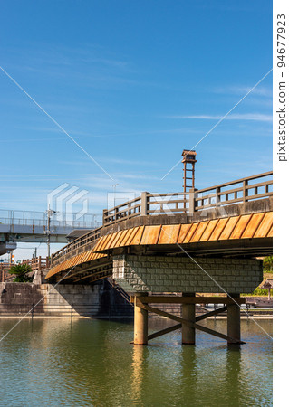Fushimi Minato Bridge over the Hori River in Fushimi Ward, Kyoto City 94677923