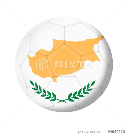 Cyprus soccer ball football 3d illustration with clipping path Cyprus soccer ball football 3d illustration with clipping path 94680310
