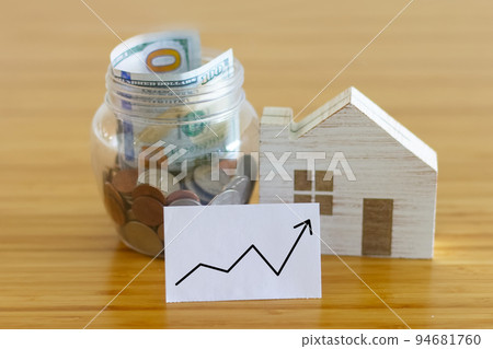miniature house and money miniature house and money 94681760