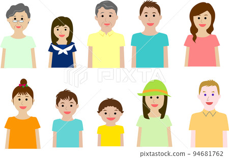 各種人的上半身 各種人的上半身 94681762