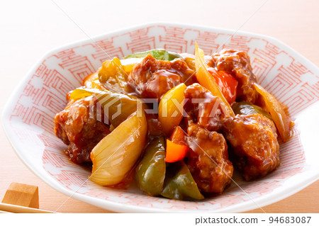 Sweet and sweet and sour pork Sweet and sweet and sour pork 94683087
