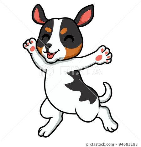 Cute rat terrier dog cartoon 94683188