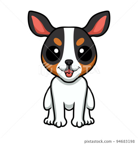 Cute rat terrier dog cartoon Cute rat terrier dog cartoon 94683198
