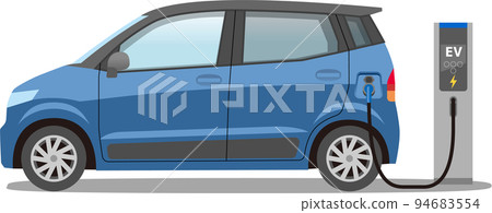 電動汽車 EV 充電 藍色 94683554