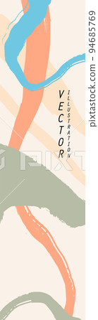 Abstract trendy universal artistic banner template. Vector illustration. 94685769