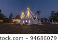 Chedi of Wat Phra That Doi Kong Mu, Mae Hong Son, Thailand during the early morning hours. 94686079