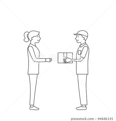 369 Delivery Man Delivering Parcel Drawing High Res Illustrations - Getty  Images