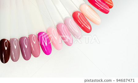 Colorful nails polish palette Colorful nails polish palette 94687471