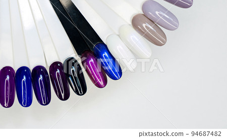Colorful nails polish palette Colorful nails polish palette 94687482