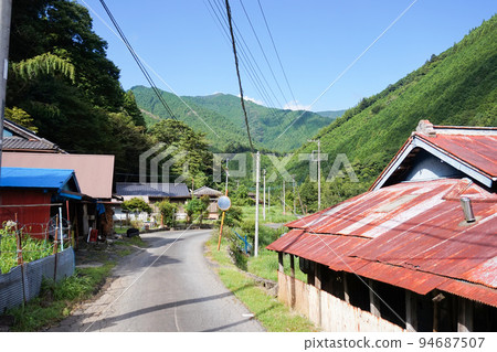 Scenery of Kamisano Village [Nanbu Town, Yamanashi Prefecture] 94687507