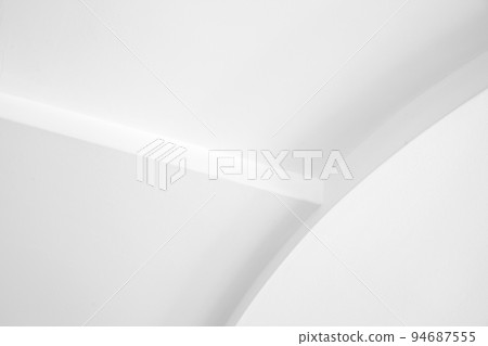 Abstract minimal details of white round ceiling decoration 94687555