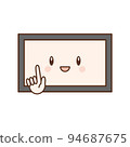 pointing finger tv 94687675