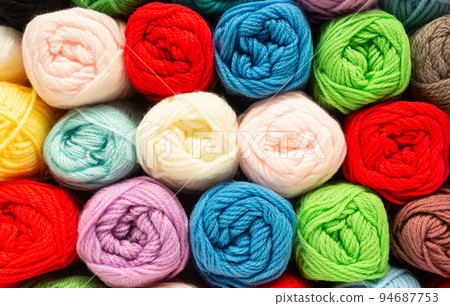 Various balls of yarn, lots of 100% acrylic yarn 94687753