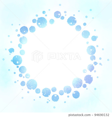 blue polka dot frame material 94690132