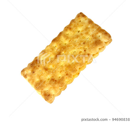 sandwich crackers with cream isolated on white background clipping path 94690838