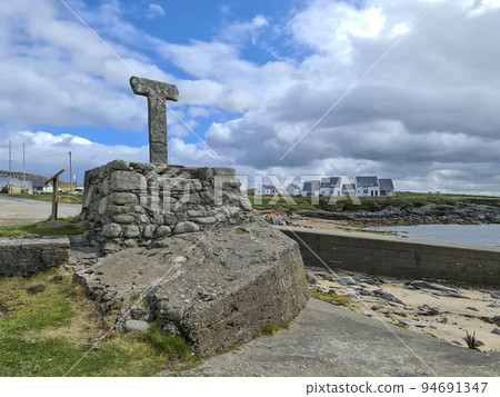 The Tau Cross on Tory Island, County Donegal, Ireland 94691347