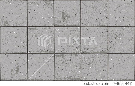 Pavement with square textured bricks seamless pattern Pavement with square textured bricks seamless pattern 94691447