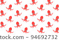 Octopus vector pattern background 16:9 white 94692732