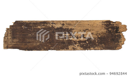 Old plank of wood isolated on white background 94692844