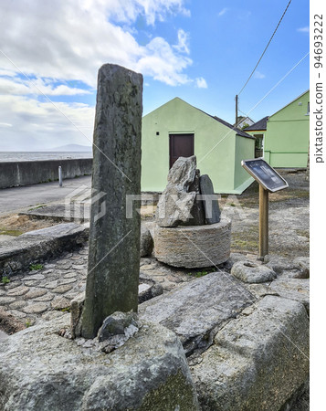 Stones next to the Round Tower on Tory Island, County Donegal, Ireland Stones next to the Round Tower on Tory Island, County Donegal, Ireland 94693222