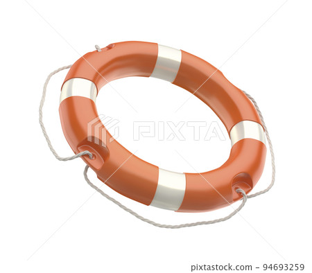 Orange lifebuoy ring 94693259