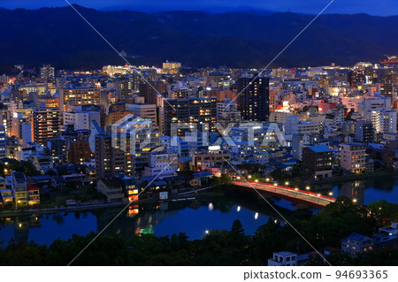 [Kochi Prefecture] Night view from Fudeyama Park (Kochi City) 94693365