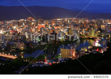 [高知縣]風山公園的夜景（高知市） 94693370