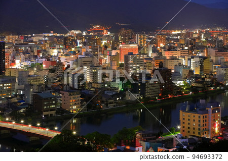 [Kochi Prefecture] Night view from Fudeyama Park (Kochi City) 94693372