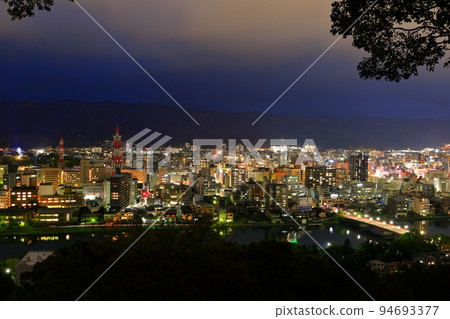[Kochi Prefecture] Night view from Fudeyama Park (Kochi City) 94693377