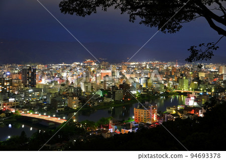 [Kochi Prefecture] Night view from Fudeyama Park (Kochi City) 94693378