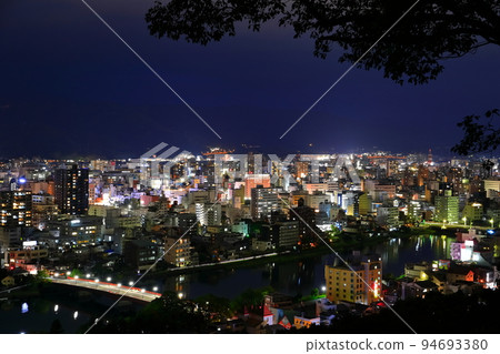 [Kochi Prefecture] Night view from Fudeyama Park (Kochi City) 94693380