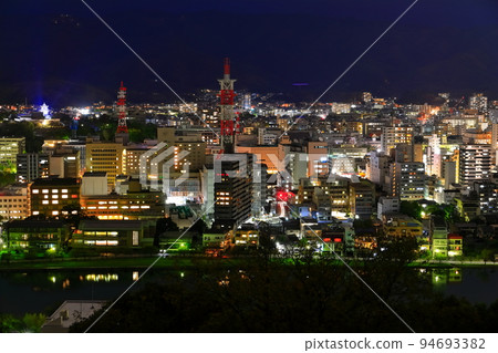 [高知縣]風山公園的夜景（高知市） 94693382