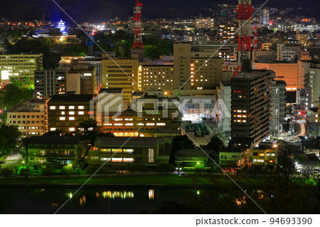 [高知縣]風山公園的夜景（高知市） 94693390