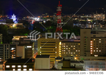 [Kochi Prefecture] Night view from Fudeyama Park (Kochi City) 94693396
