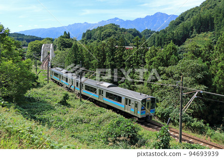 Otoro Line Foothills of Hakuba at autumn 94693939