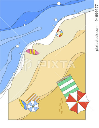 vivid illustration of tropical summer vacation background 94694677
