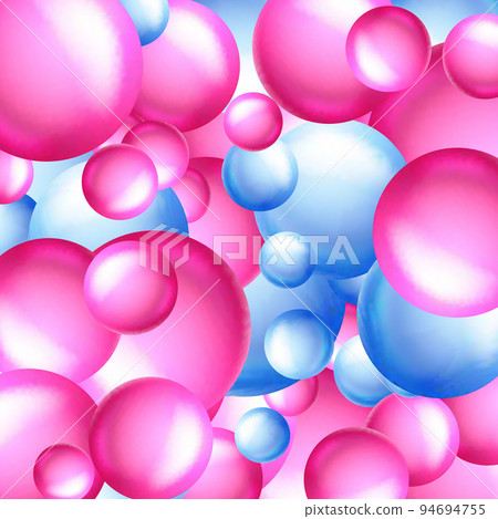 Colored balls background. Vector eps 10. 3d blue and pink balls Colored balls background. Vector eps 10. 3d blue and pink balls 94694755